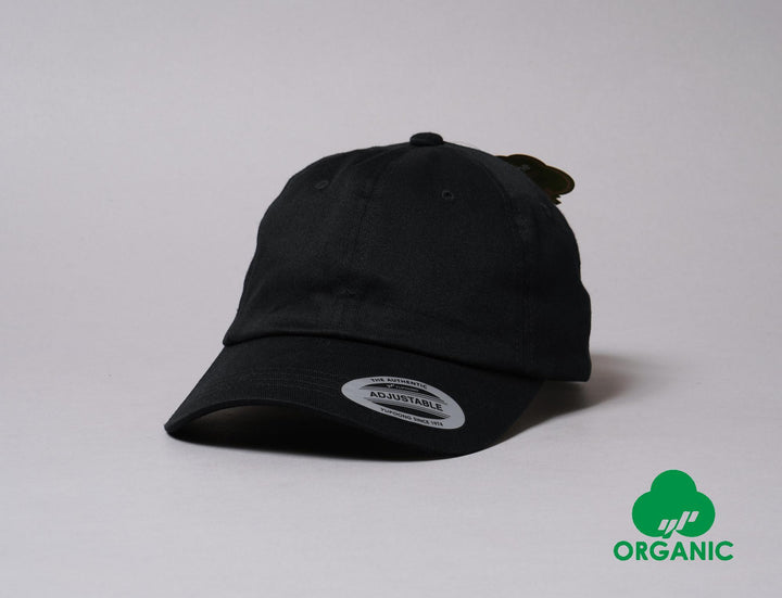 Cap Adjustable Yupoong 6245OC Low Profile Organic Cotton Cap Black Yupoong Adjustable Cap / Black / One Size