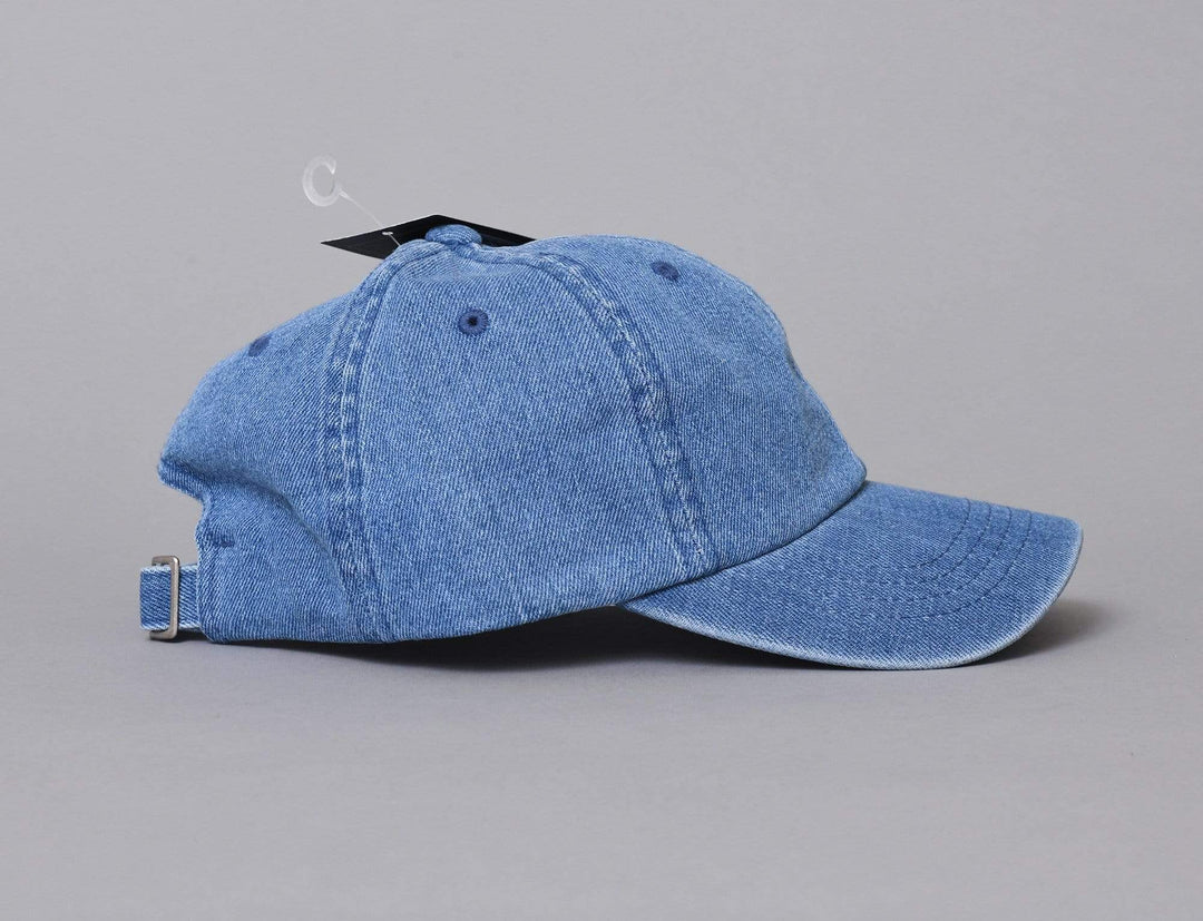 Cap Adjustable Denim Dad Cap Low Profile - Yupoong Yupoong Adjustable Cap Cap / Blue / One Size (55-61 cm)