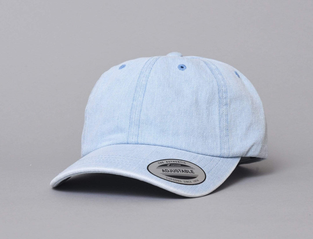 Cap Adjustable Yupoong 6245DE Low Profile Denim Cap Light Blue Yupoong Adjustable Cap Cap / Blue / One Size (55-61 cm)