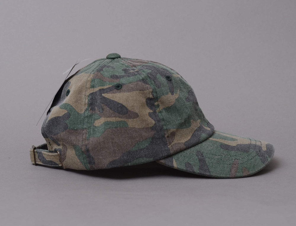 Cap Adjustable Low Profile Cato Washed Cap 6245CW Woodland Camo Yupoong Adjustable Cap Cap / Camo / One Size (55-61 cm)