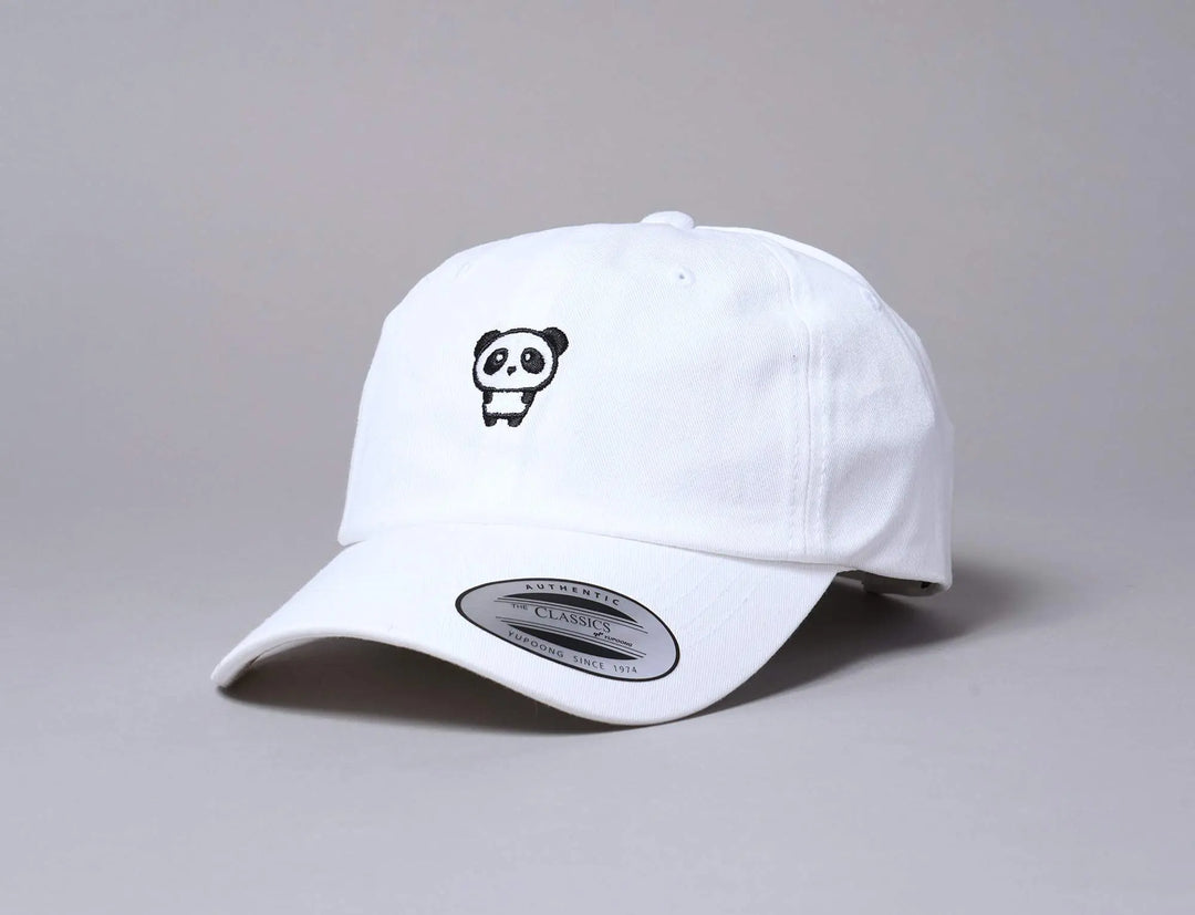 Cap Adjustable Flexfit Panda Dad Cap White Yupoong Adjustable Cap Cap / White / One Size