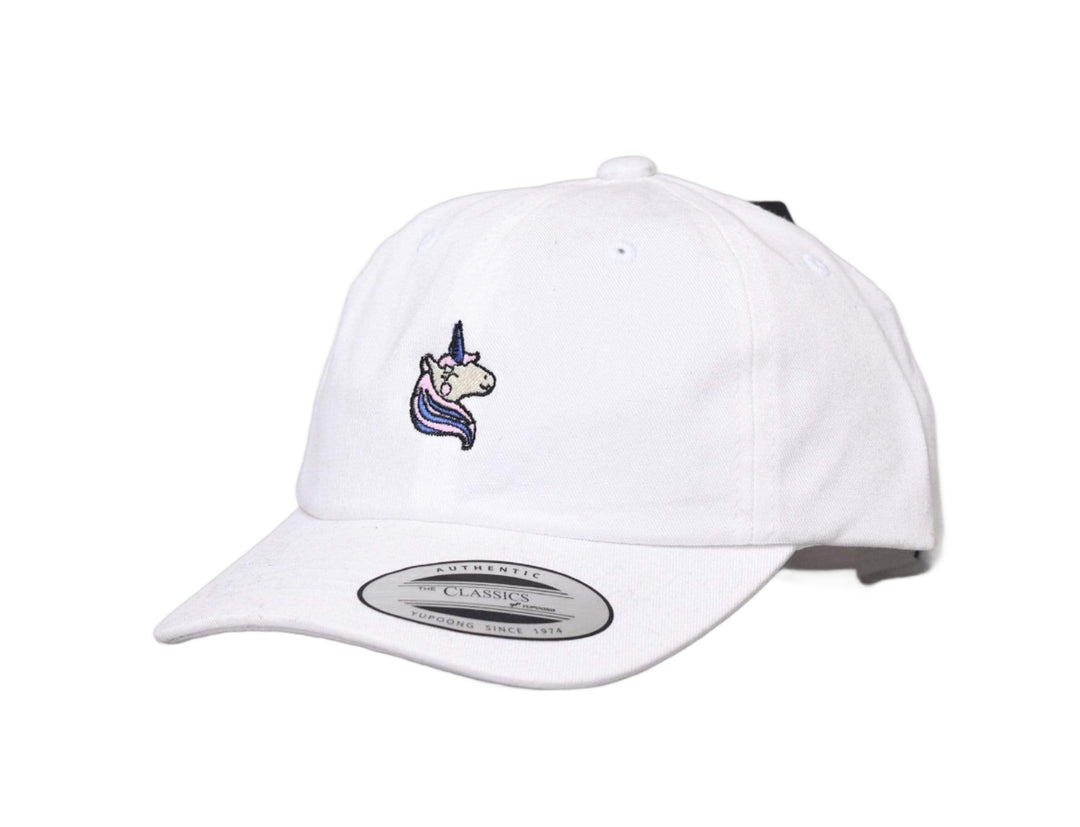 Cap Adjustable Unicorn Enhjørning Caps Hvit Yupoong