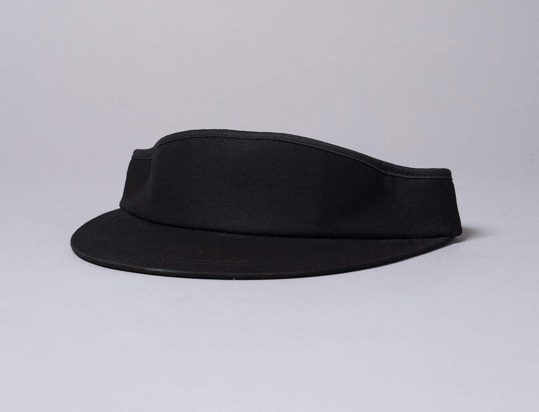 Cap Headband Flat Round Visor Cap 8051 Black Yupoong Visor Cap / Black / One Size