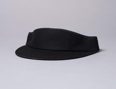 Cap Headband Flat Round Visor Cap 8051 Black Yupoong Visor Cap / Black / One Size