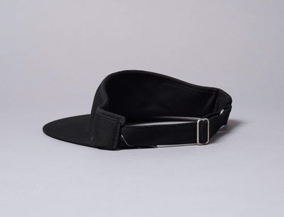 Cap Headband Flat Round Visor Cap 8051 Black Yupoong Visor Cap / Black / One Size