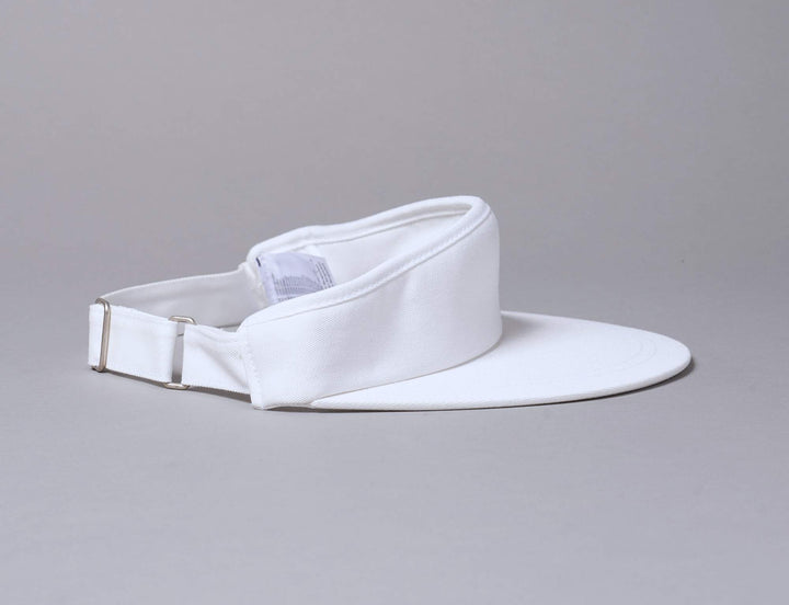 Cap Headband Flat Round Visor Cap 8051 White Yupoong Visor Cap / White / One Size