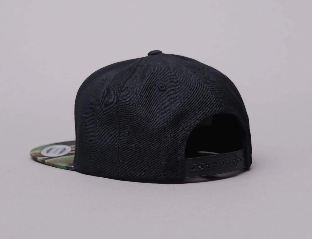 Cap Snapback Yupoong Snapback Black/Camo Yupoong Snapback Cap / Black / One Size