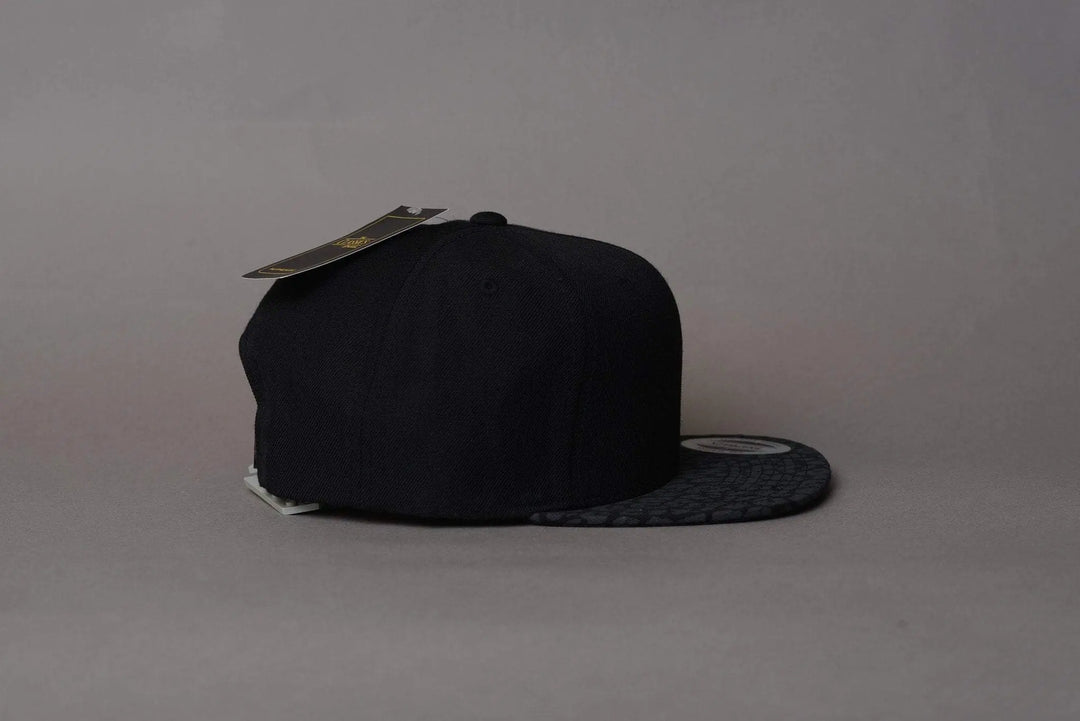 Cap Snapback Yupoong Snapback Black/Grey/Leopard Yupoong Snapback Cap / Black / One Size