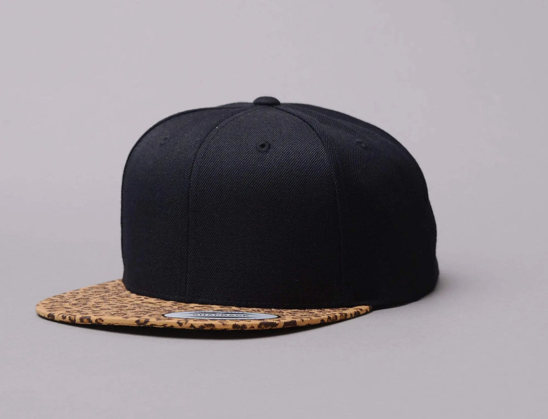 Cap Snapback Yupoong Snapback Black/Leopard Yupoong Snapback Cap / Black / One Size
