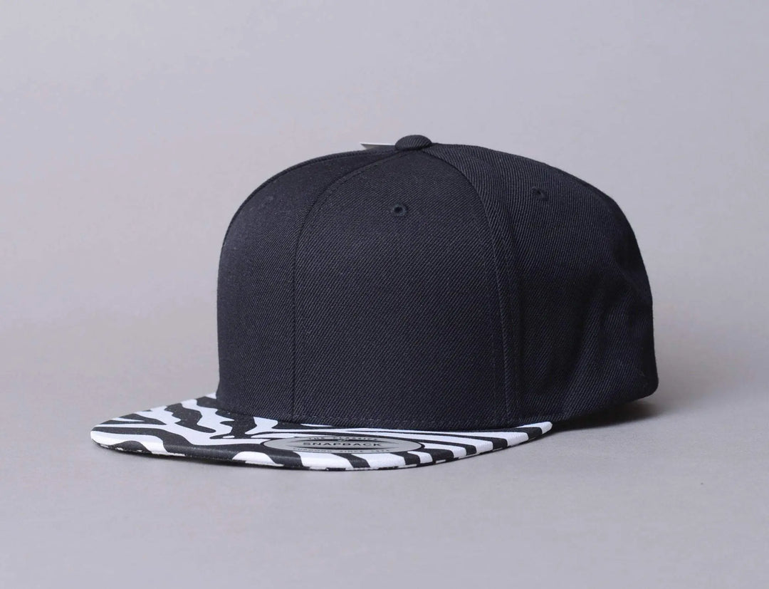 Cap Snapback Yupoong Snapback Black/Zebra Yupoong Snapback Cap / Black / One Size