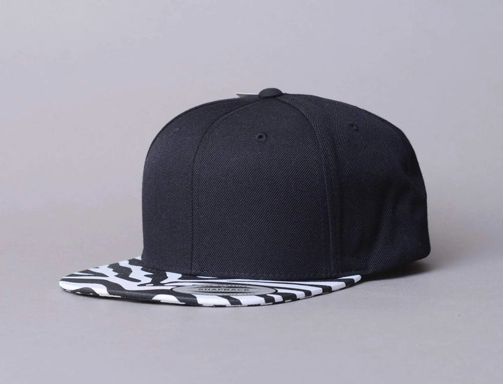 Cap Snapback Yupoong Snapback Black/Zebra Yupoong Snapback Cap / Black / One Size