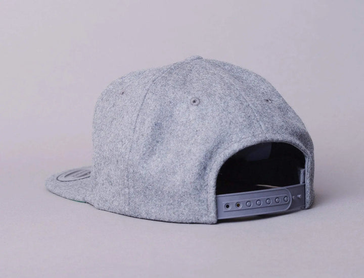 Cap Snapback Yupoong Snapback Melton Wool 6689M Heather Grey Yupoong Snapback Cap / Grey / One Size