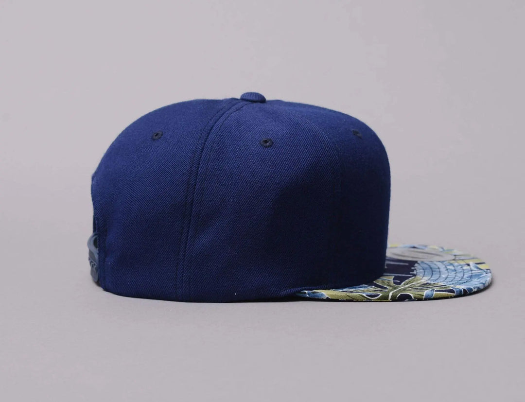 Cap Snapback Yupoong Snapback Navy Tropical Yupoong Snapback Cap / Blue / One Size