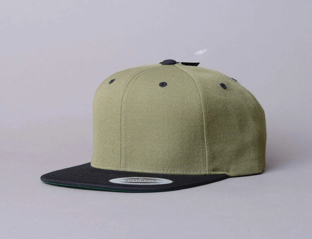 Cap Snapback Yupoong Classic Snapback 6089MT Olive/Black Yupoong Snapback Cap / Green / One Size