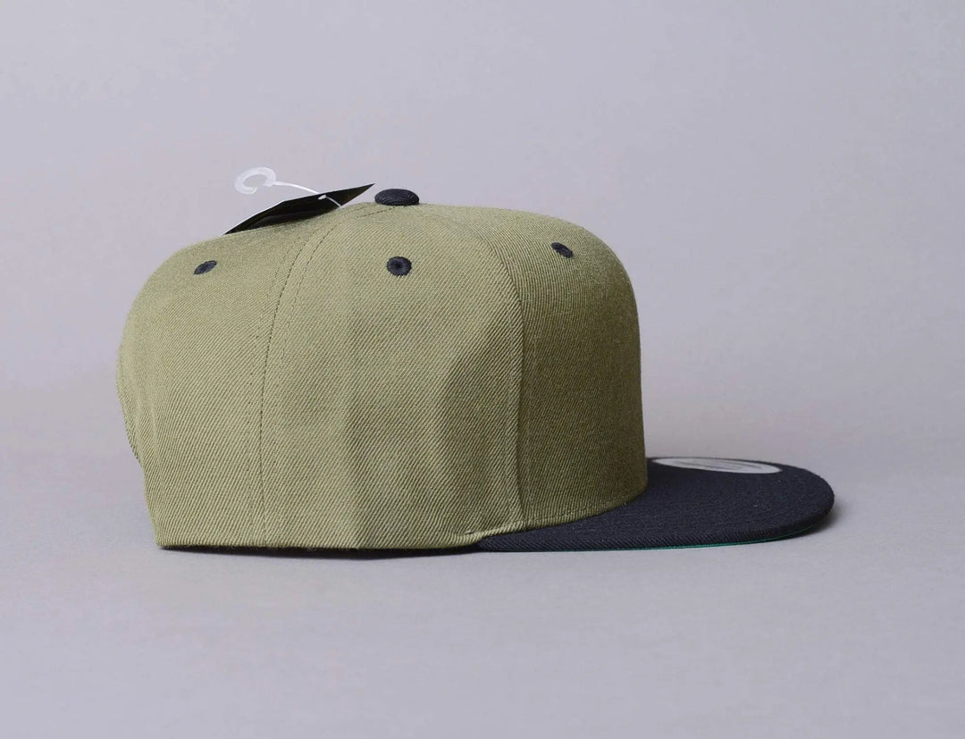 Cap Snapback Yupoong Classic Snapback 6089MT Olive/Black Yupoong Snapback Cap / Green / One Size
