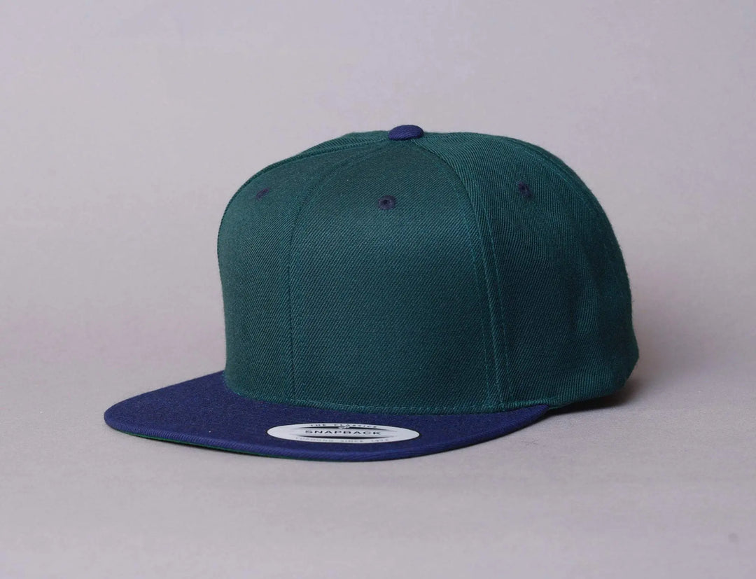 Cap Snapback Yupoong Classic Snapback 6089MT Spruce Green/Navy Yupoong Snapback Cap / Green / One Size