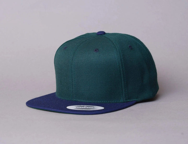 Cap Snapback Yupoong Classic Snapback 6089MT Spruce Green/Navy Yupoong Snapback Cap / Green / One Size
