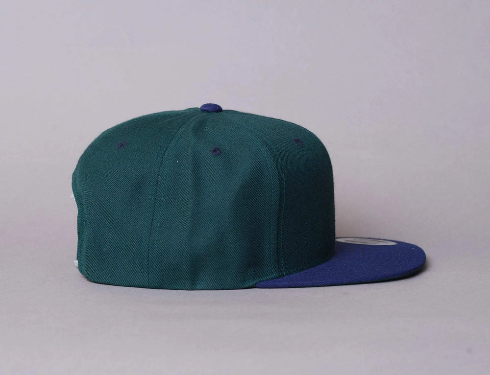 Cap Snapback Yupoong Classic Snapback 6089MT Spruce Green/Navy Yupoong Snapback Cap / Green / One Size