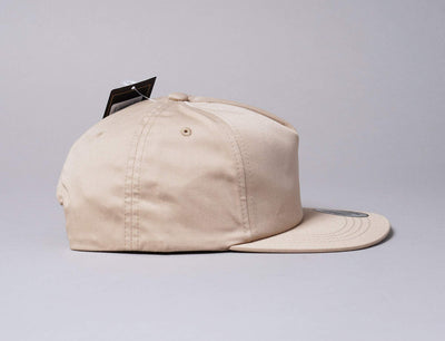 Cap Snapback Yupoong 6502 Unstructured 5-Panel Snapback Cap Khaki Yupoong Snapback Cap / Beige / One Size