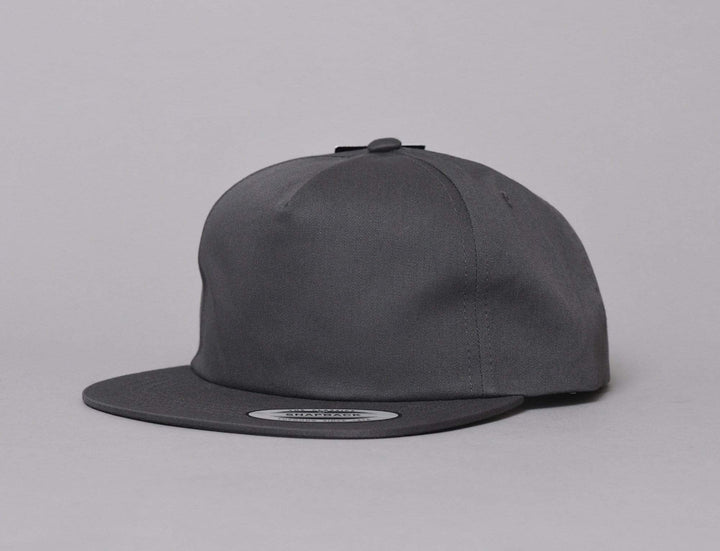 Cap Snapback Yupoong 6502 Unstructured 5-Panel Snapback Cap Charcoal Yupoong Snapback Cap / Grey / One Size