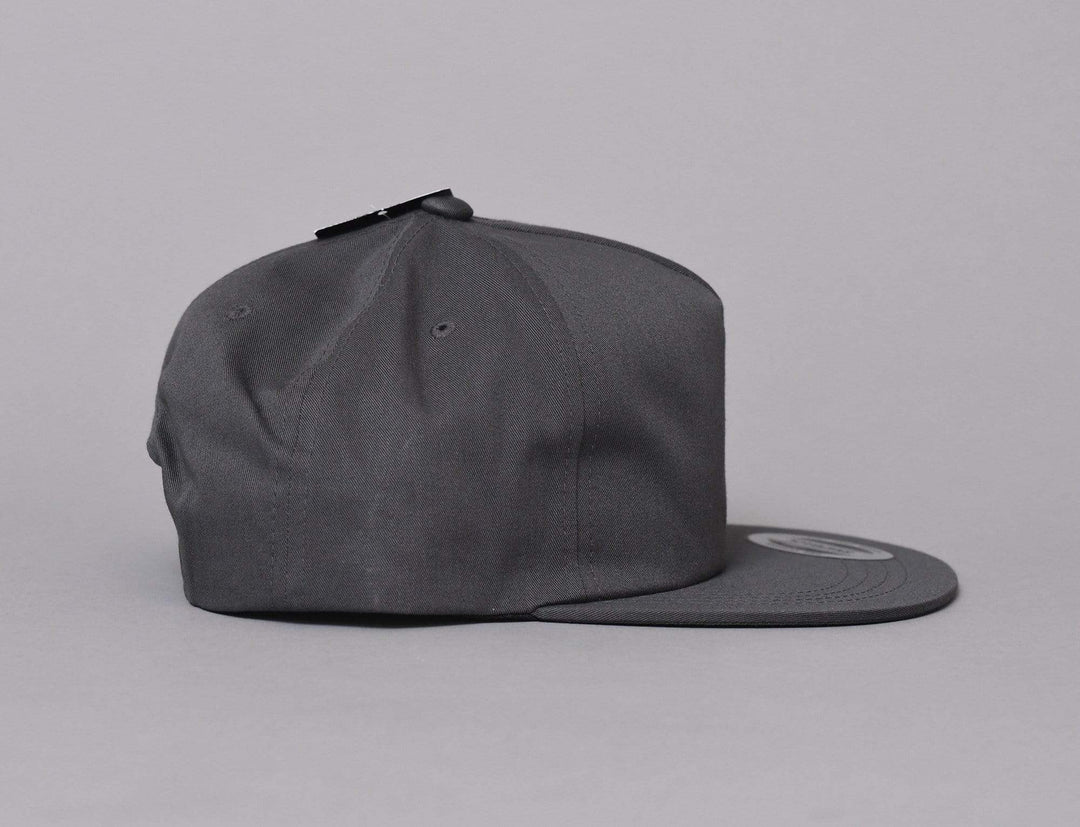 Cap Snapback Yupoong 6502 Unstructured 5-Panel Snapback Cap Charcoal Yupoong Snapback Cap / Grey / One Size