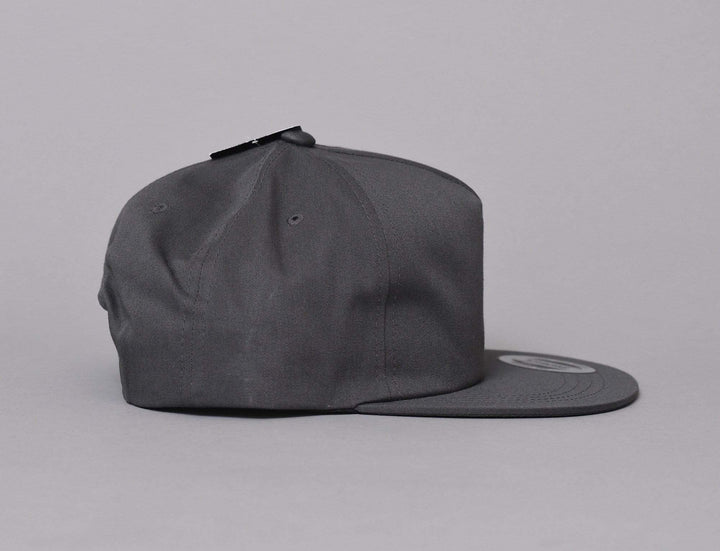Cap Snapback Yupoong 6502 Unstructured 5-Panel Snapback Cap Charcoal Yupoong Snapback Cap / Grey / One Size