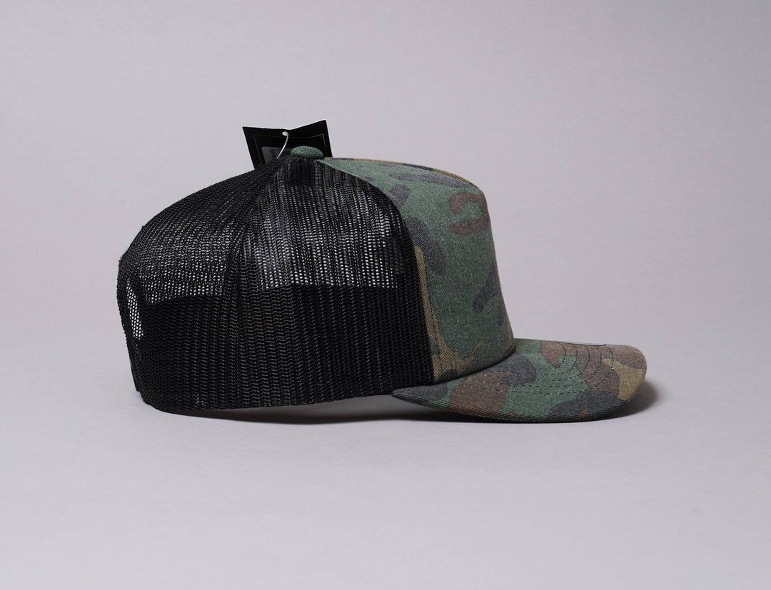 Cap Trucker Camo Trucker Cap Retro Woodland Camo/Black Yupoong Trucker Cap / Camo / One Size (55-61 cm)