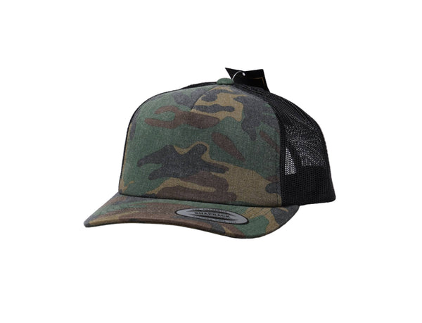 Cap Trucker Camo Trucker Cap Retro Woodland Camo/Black Yupoong Trucker Cap / Camo / One Size (55-61 cm)