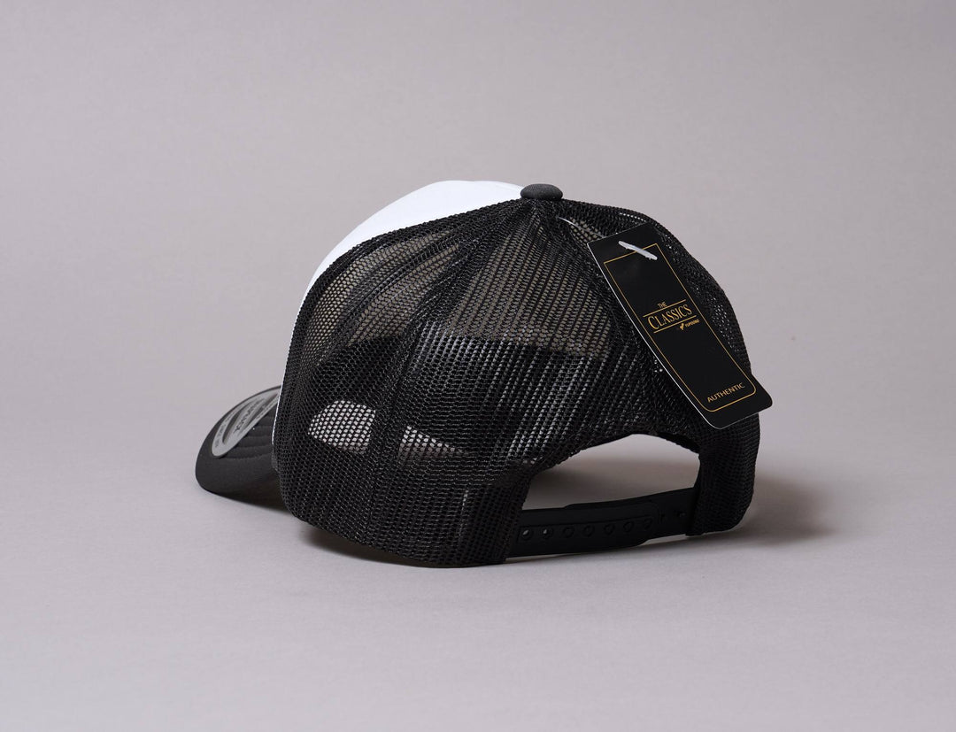 Cap Trucker Dark Grey/White Trucker Cap Foam Curved Visor 6005FC - Yupoong Yupoong Trucker Cap / Grey / One Size (55-61 cm)