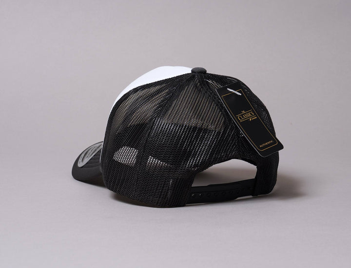 Cap Trucker Dark Grey/White Trucker Cap Foam Curved Visor 6005FC - Yupoong Yupoong Trucker Cap / Grey / One Size (55-61 cm)